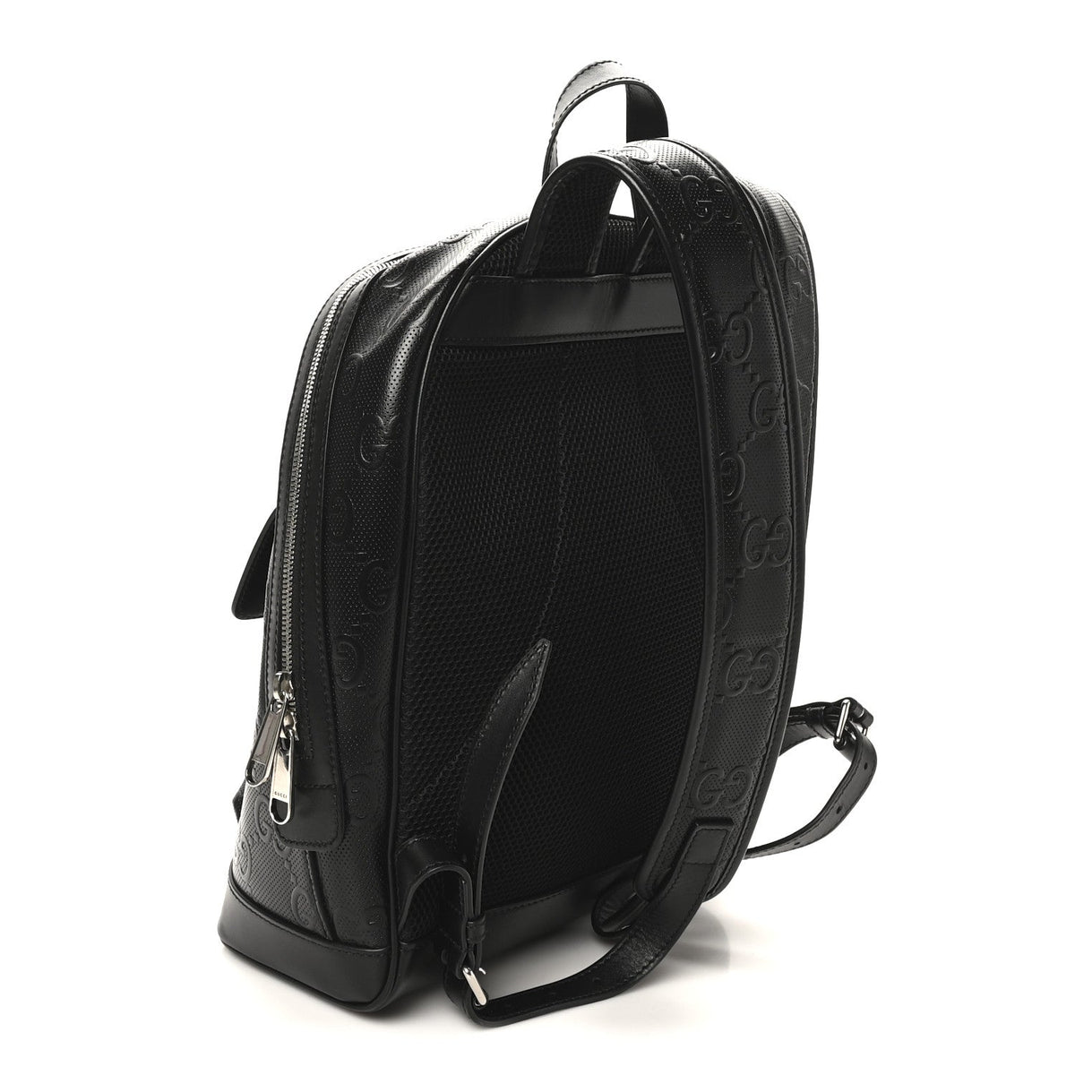 Calfskin GG Tennis Embossed Backpack Black