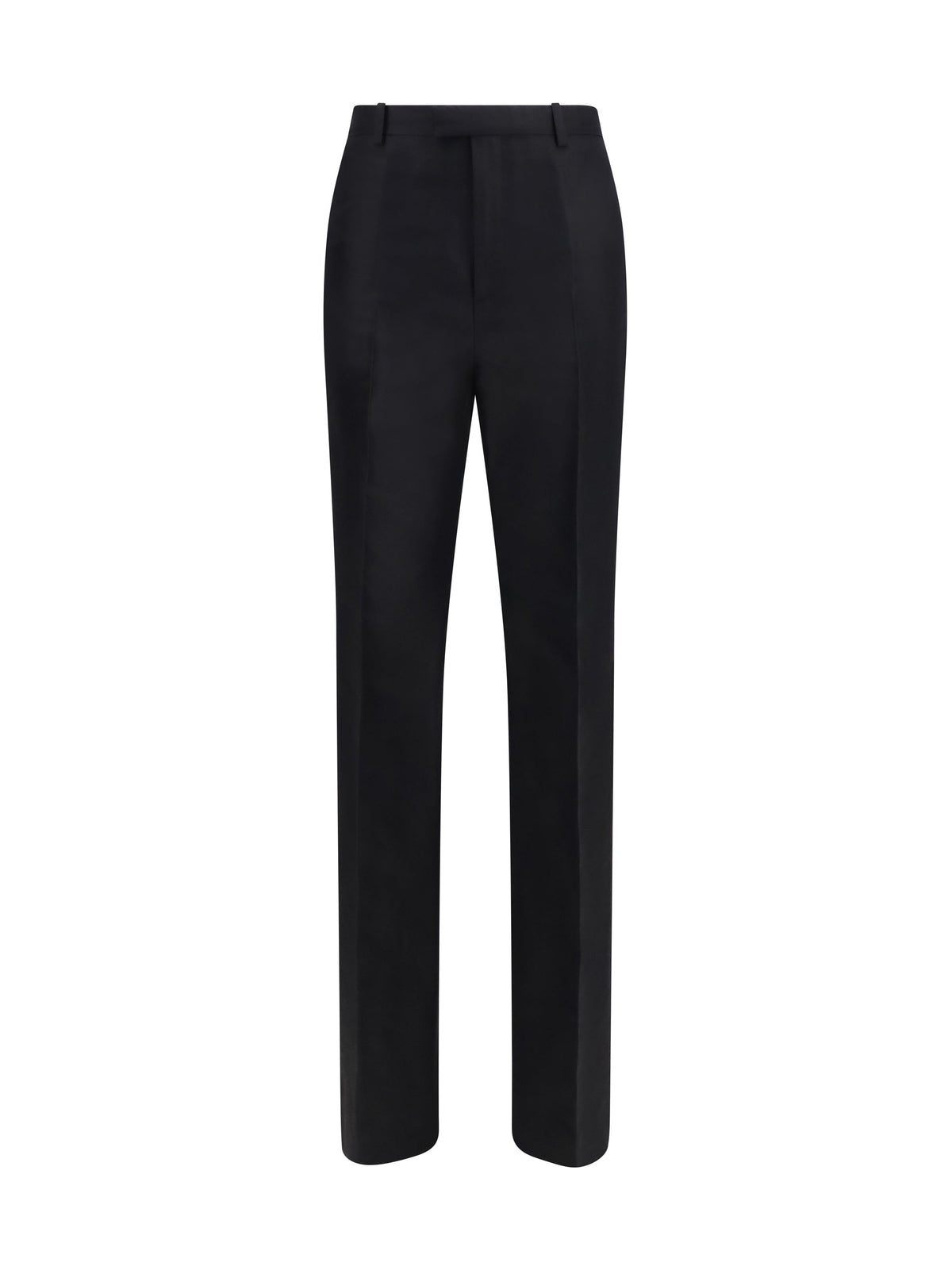 Gucci Silk Faille Trousers — Black