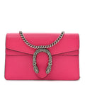 Dollar Calfskin Crystal Super Mini Dionysus Shoulder Bag Box Pink Black Diamond