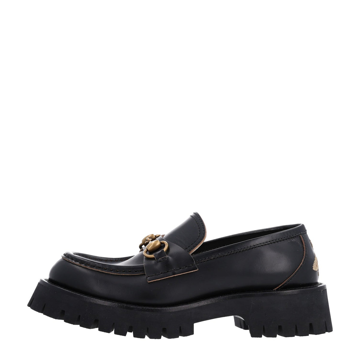Cordovan Lux Womens Harald Horsebit 25mm Platform Loafers 36.5 Black