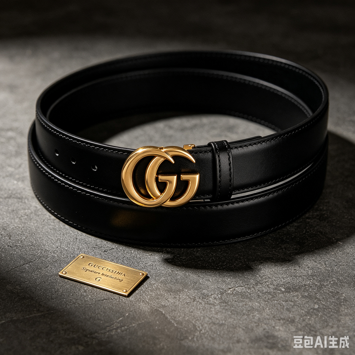 Guccissima Signature Interlocking G 40mm Belt 85 34 Black