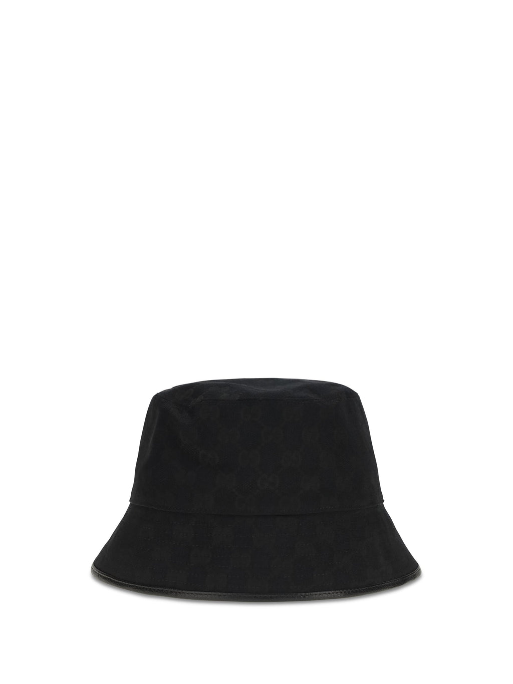 Gucci 8757404HBJS GG Canvas Bucket Hat — Black