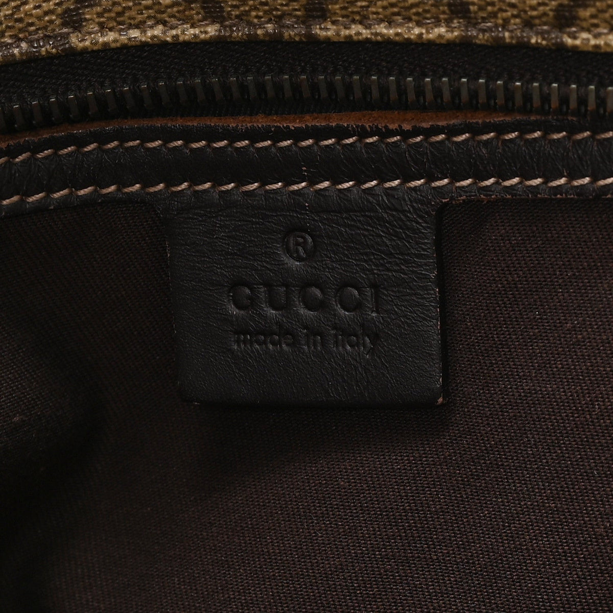 GG Supreme Monogram Small Joy Tote Dark Brown