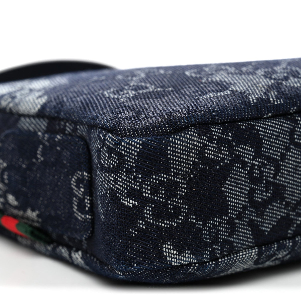 Denim GG Monogram Camouflage Small Crossbody Bag Blue