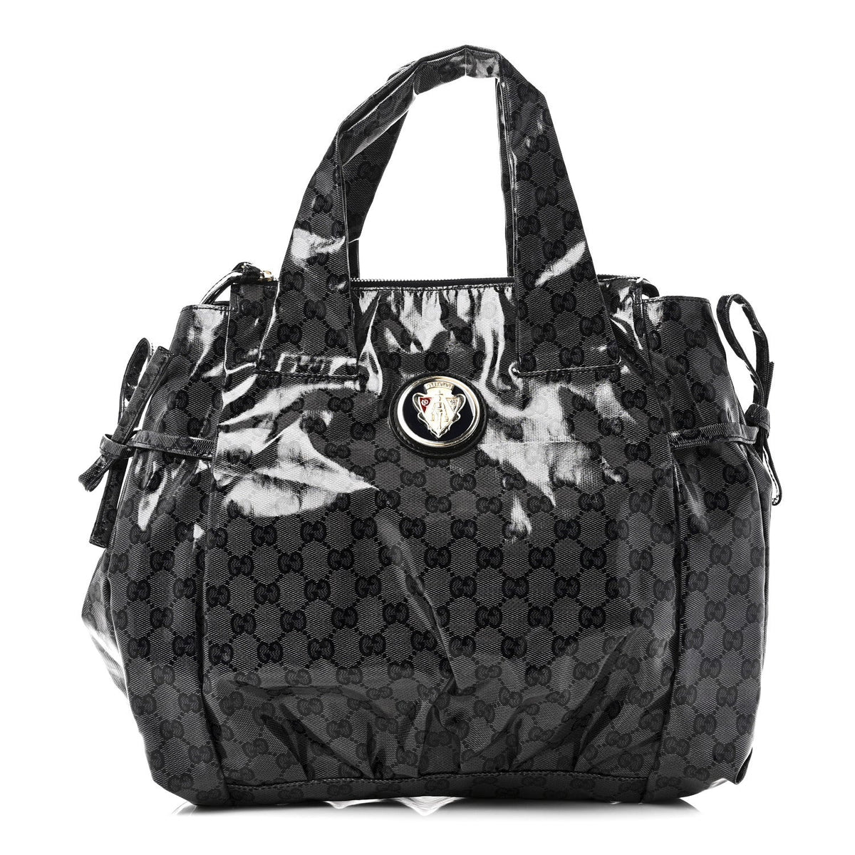 Crystal Monogram Hysteria Tote Navy Blue