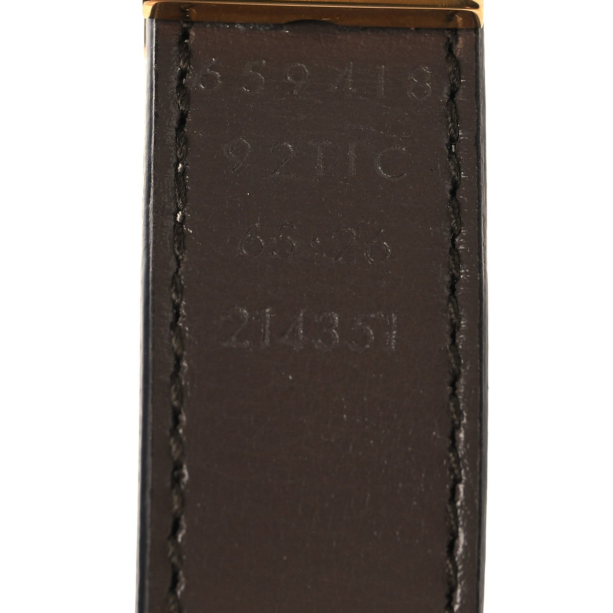 GG Supreme Monogram Plutone Calfskin Double G Reversible Belt Beige Ebony