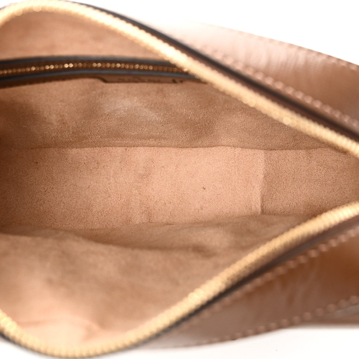 GG Supreme Monogram Small Horsebit 1955 Shoulder Bag Beige Brown Sugar
