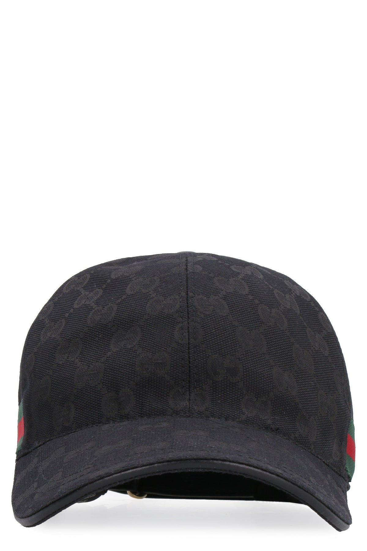 Gucci 200035 Logo All Over Baseball Cap — Black