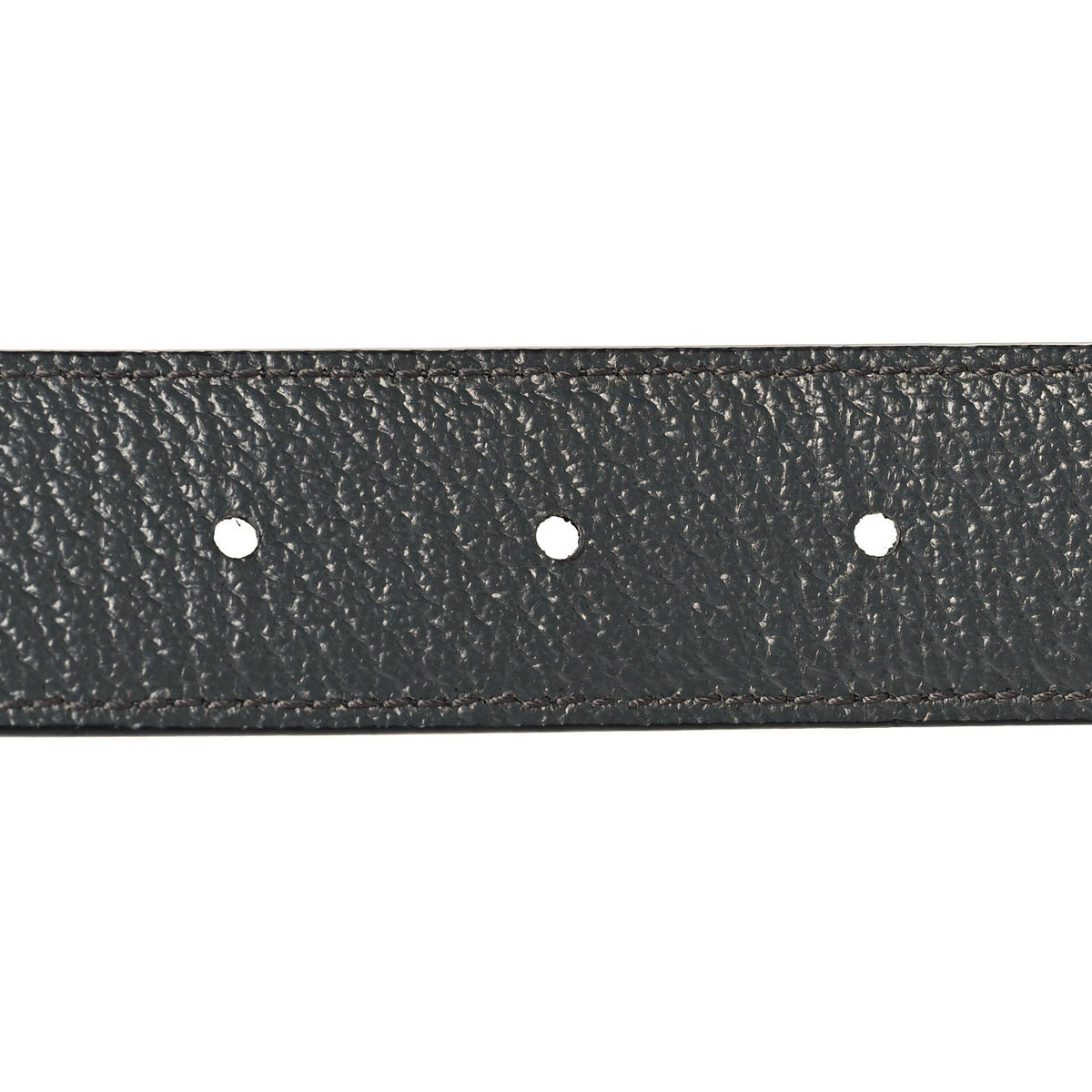 Textured Dollar Calfskin Squared Interlocking G 30mm Reversible Belt 85 34 Black