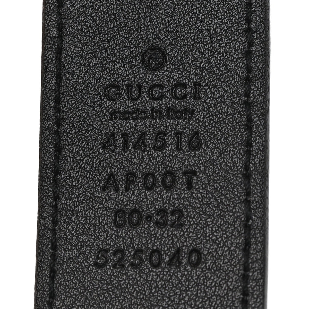 Calfskin Double G 30mm Belt 80 32 Black