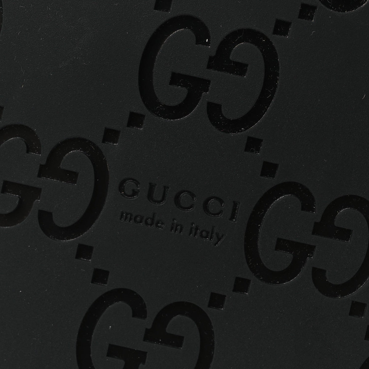 Guccissima GG Embossed Womens Sandals 37 Black