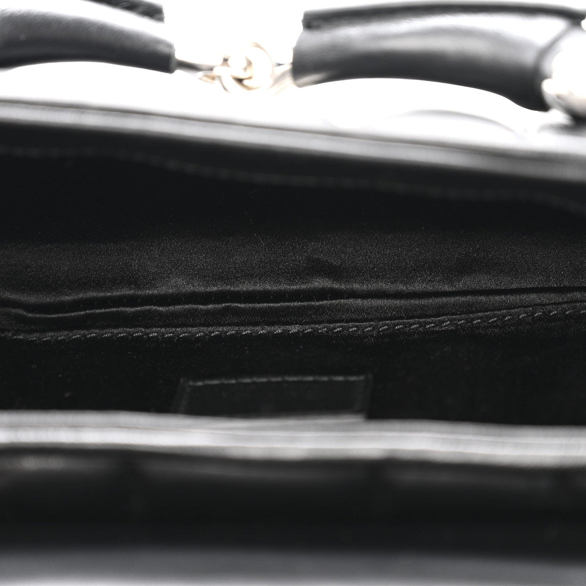 Nappa Vertical Matelasse Small Maxi Horsebit Chain Shoulder Bag Black