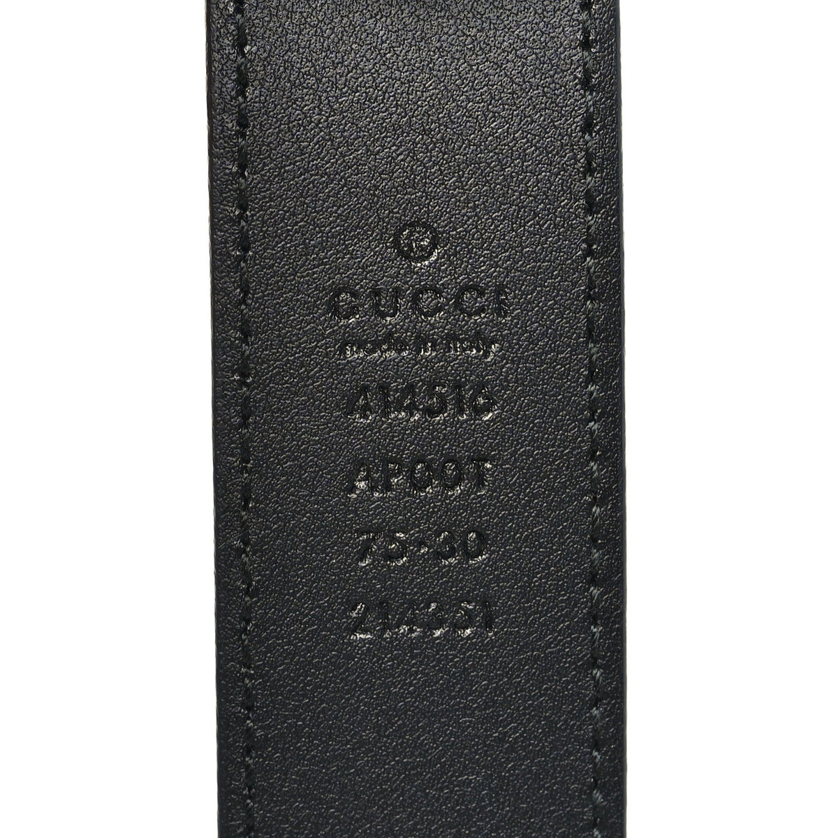 Calfskin Double G 30mm Belt 75 30 Black