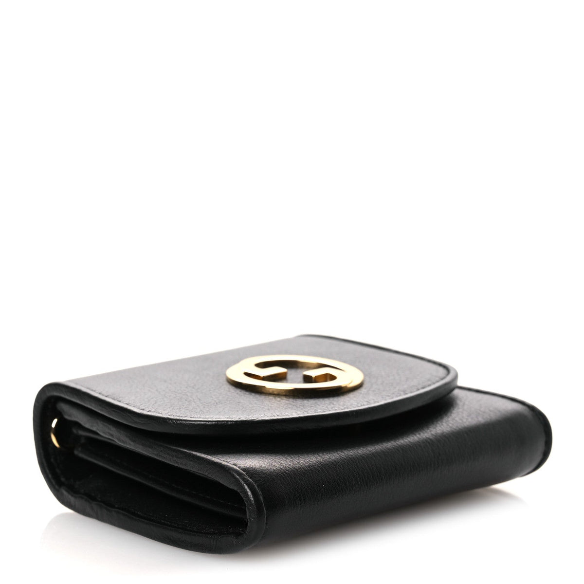 Roxy Calfskin Medium Blondie Chain Wallet Black