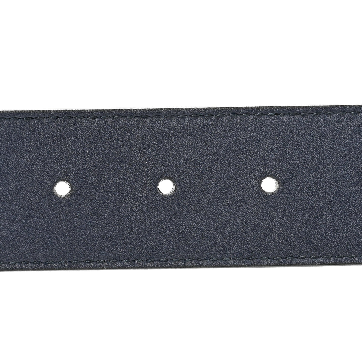 Moon Calfskin Nickel Double G 40mm Belt 75 30 Blue
