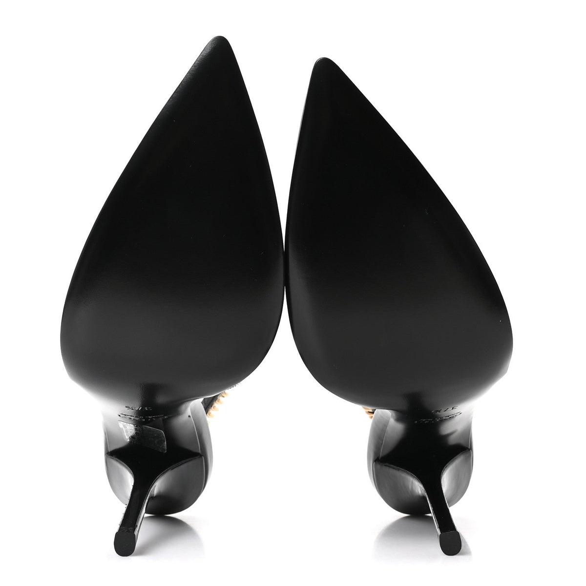 Vernice Crystal Nappa Charlotte Signoria Slingback Pumps 37.5 Black