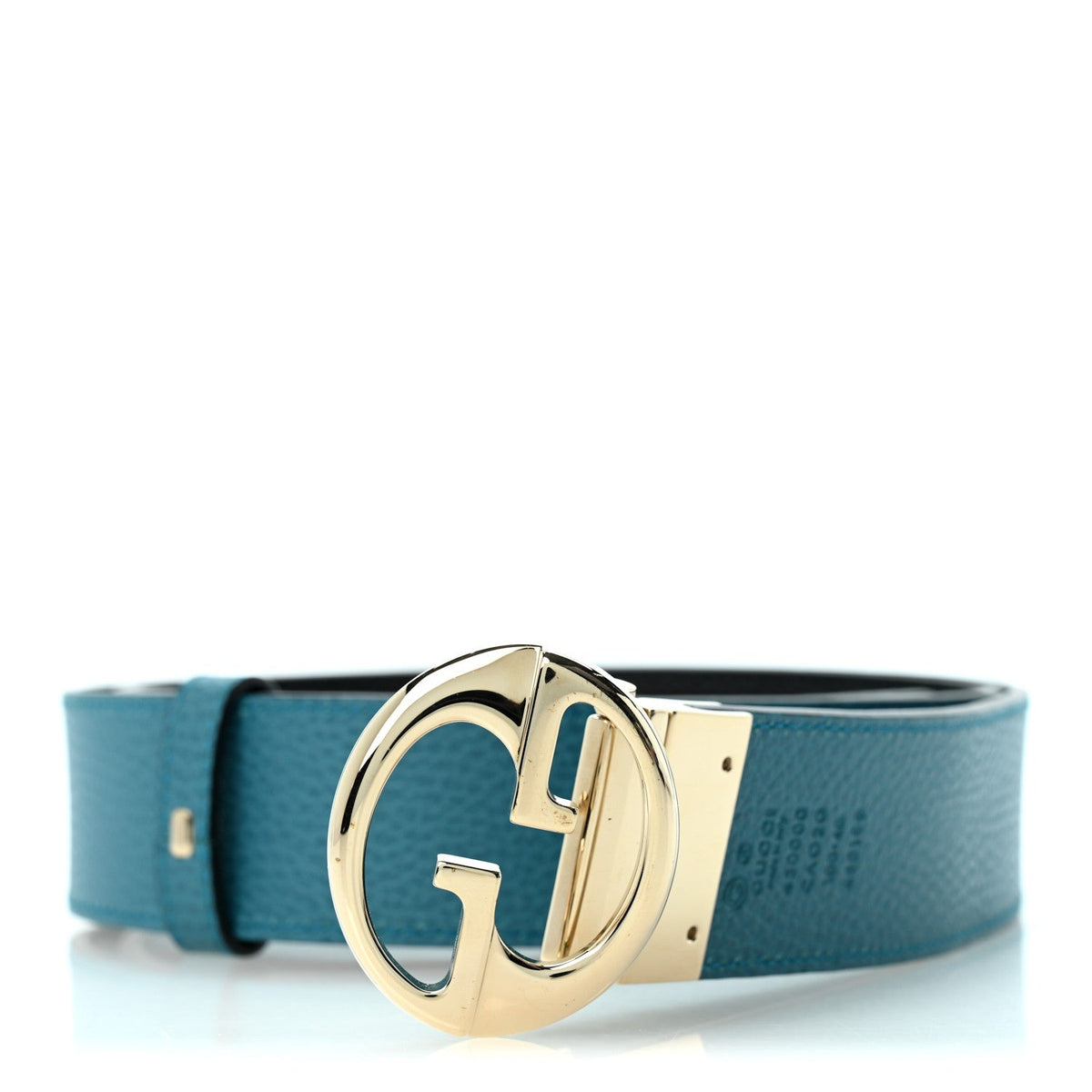 Dollar Calfskin 1973 Reversible Belt 100 40 Black Mineral Blue