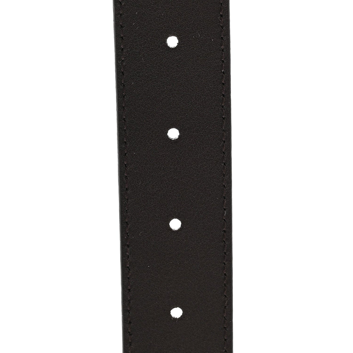 Plutone Calfskin Plaque GG 30mm Belt 85 34 Cocoa