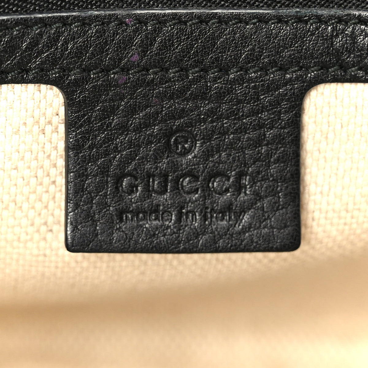 Pebbled Calfskin Medium Soho Flap Crossbody Black