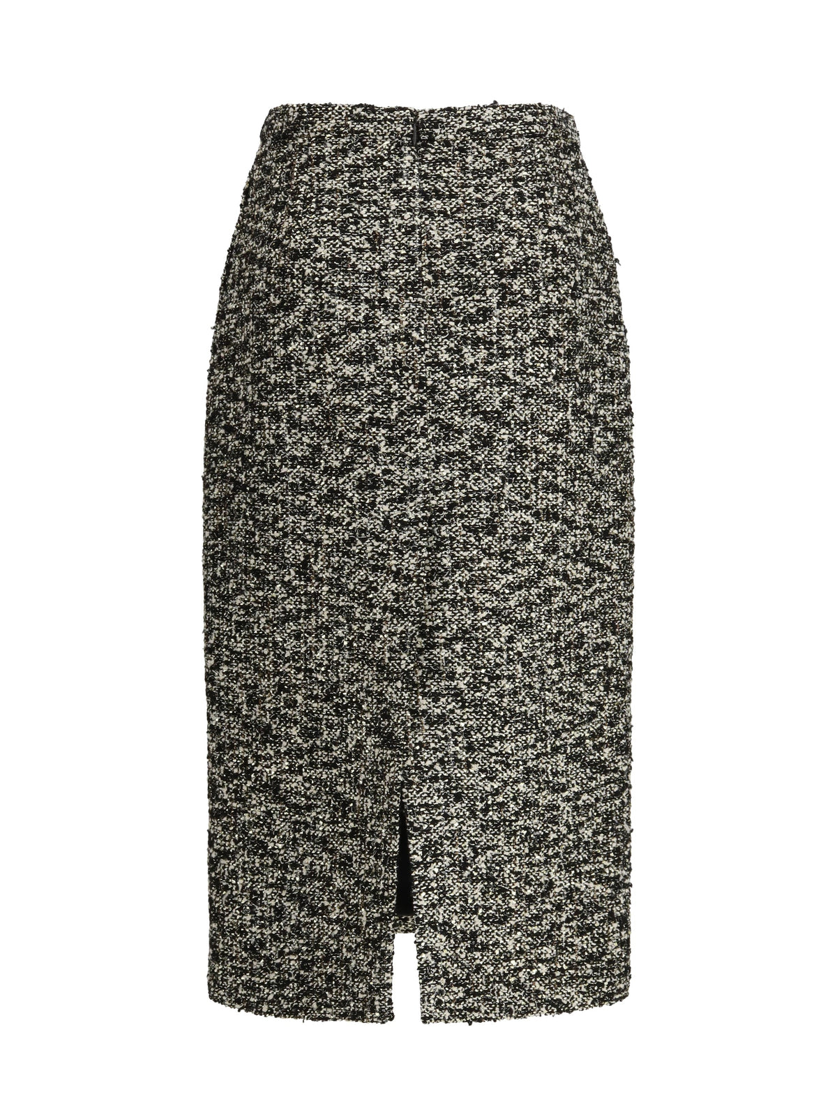 Gucci Laminated Bouclé Skirt — Black