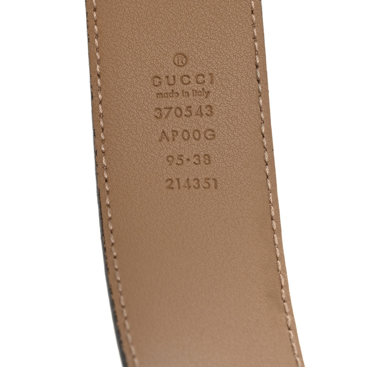 Calfskin Interlocking G 37mm Belt 95 38 Camelia