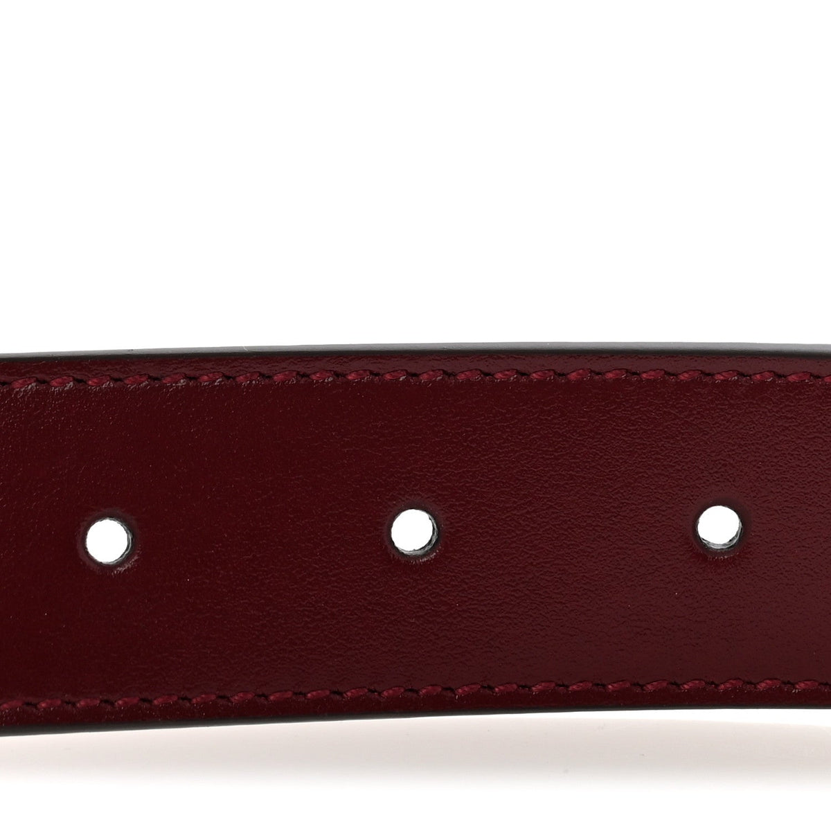 Plutone Calfskin Interlocking G 30mm Belt 100 40 Rosso Ancora