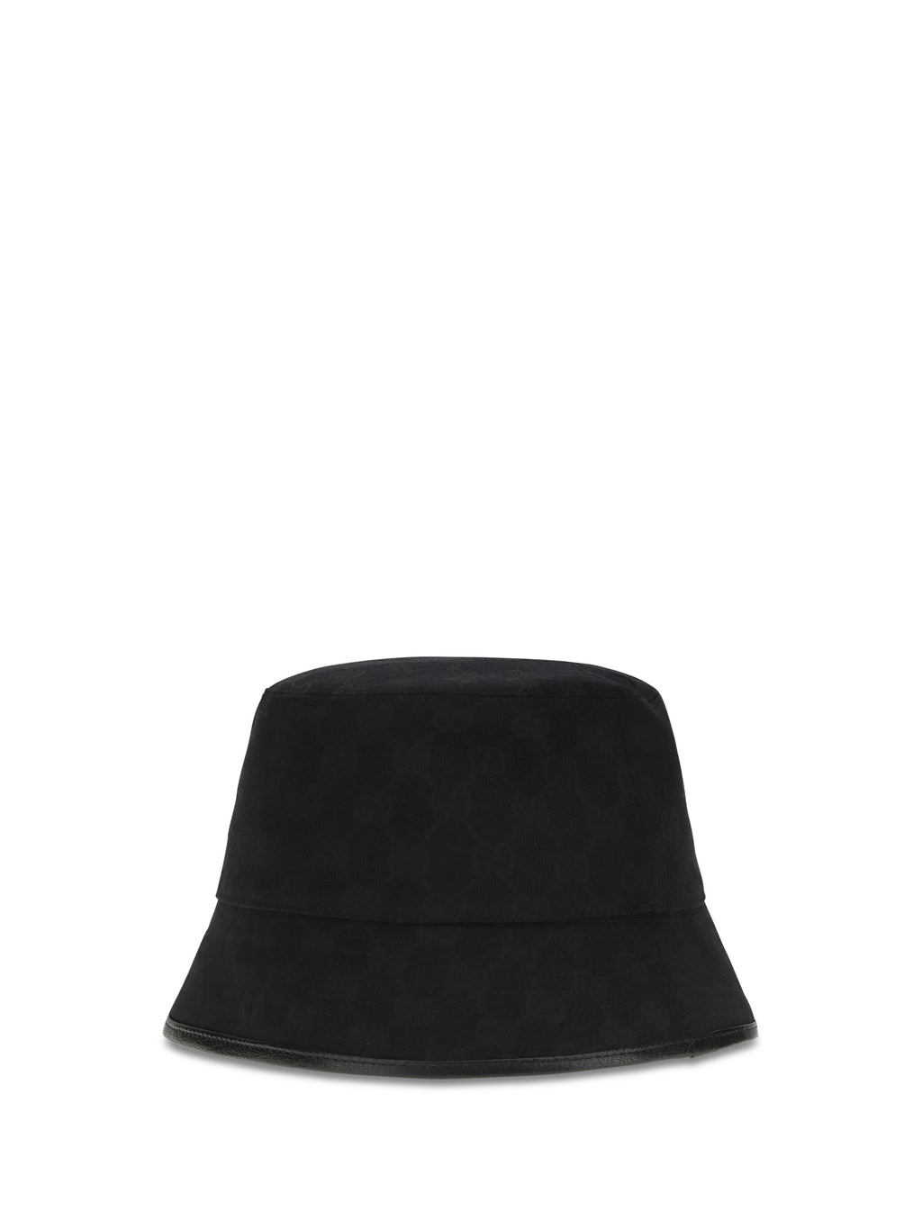 Gucci 8757404HBJS GG Cotton Canvas Bucket Hat — Black