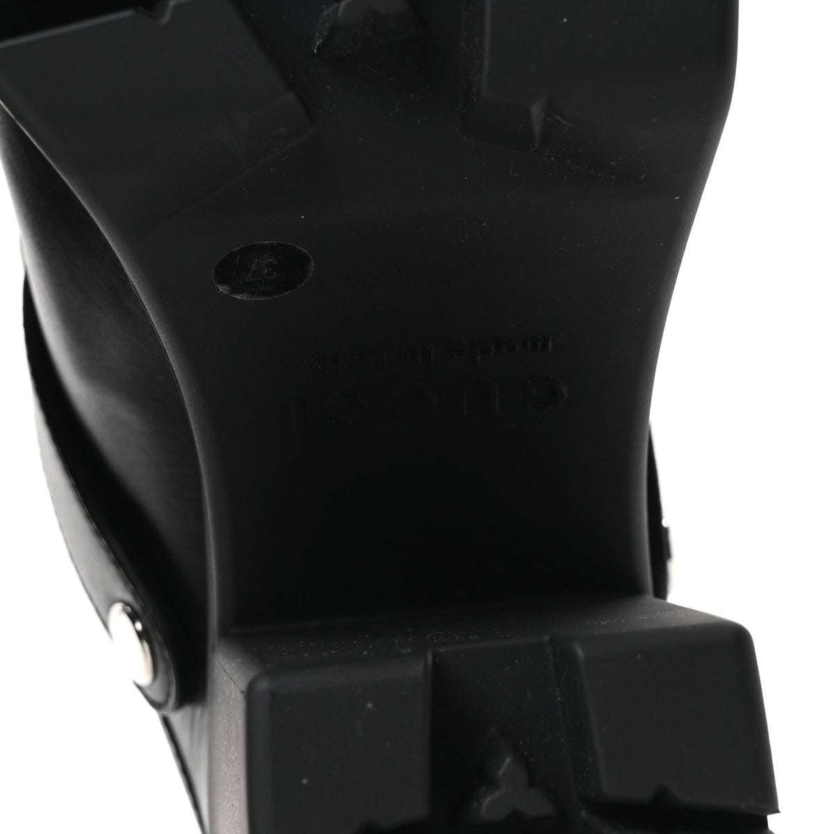 Real Betis Glamour Calfskin Horsebit Platform Mules 37 Black