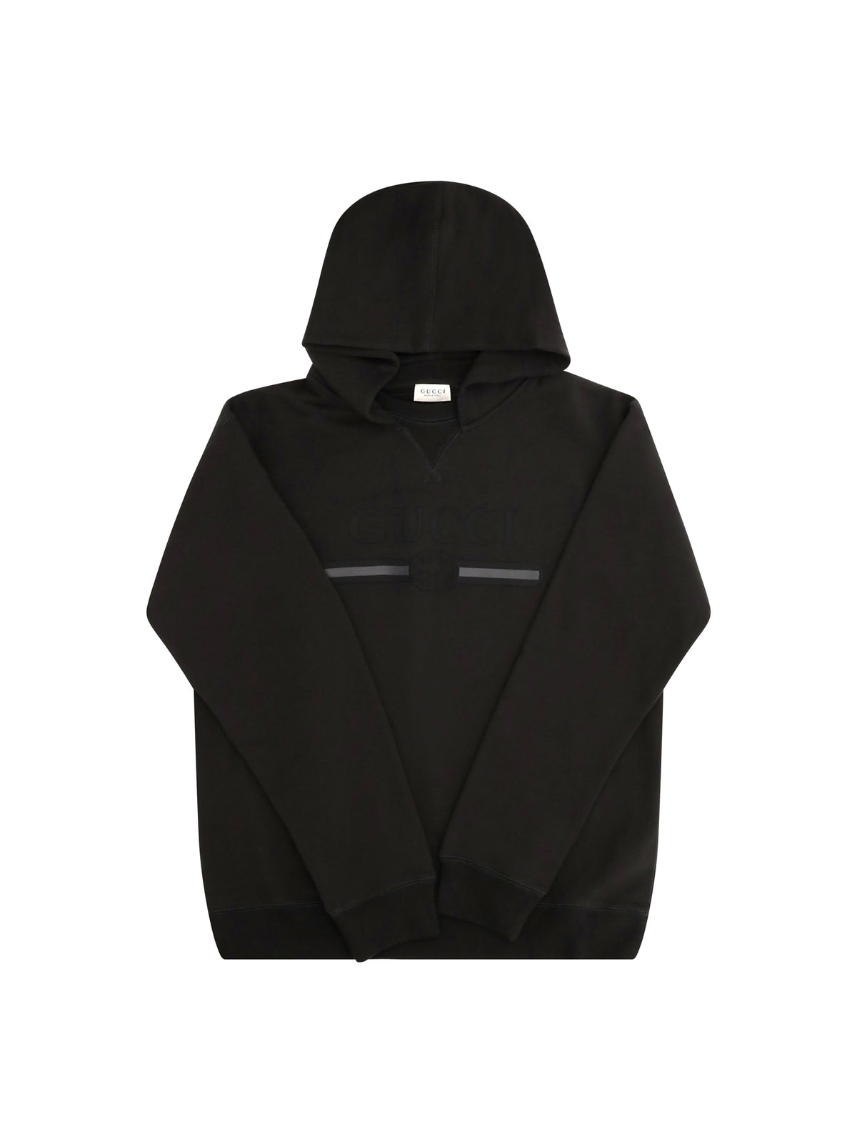 Gucci Cotton Logo Hoodie — Gray
