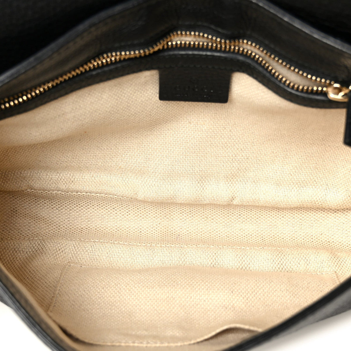 Pebbled Calfskin Medium Soho Flap Crossbody Black