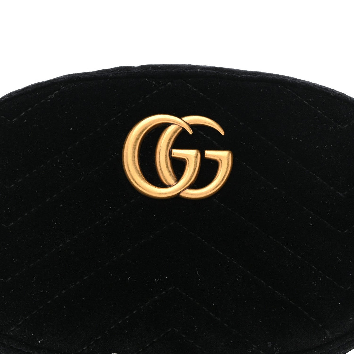 Velvet Matelasse GG Marmont Belt Bag 75 30 Black
