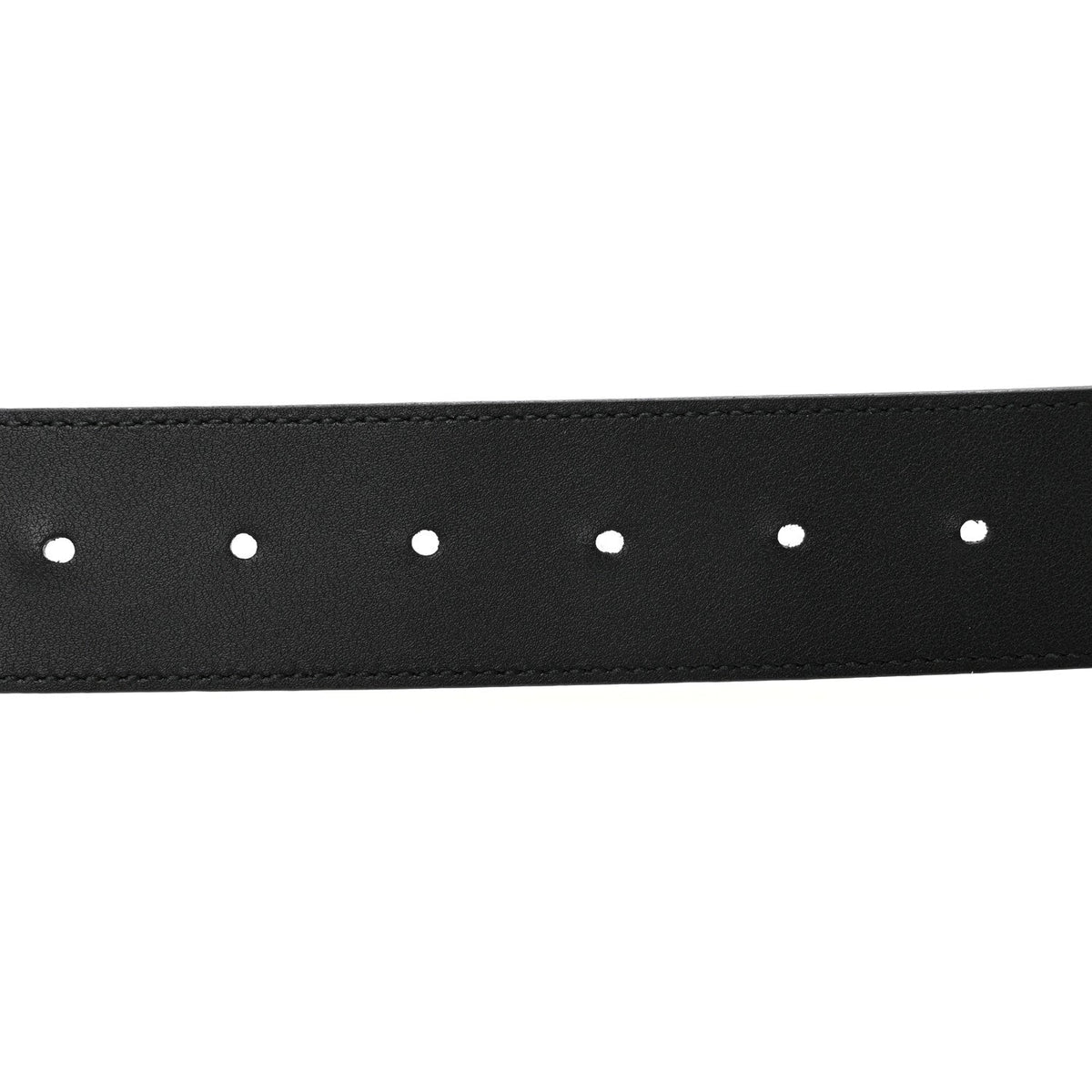 Moon Calfskin Torchon Double G 25mm Belt 75 30 Black
