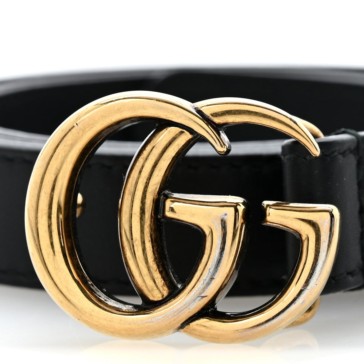 Calfskin Double G 20mm Belt 80 32 Black