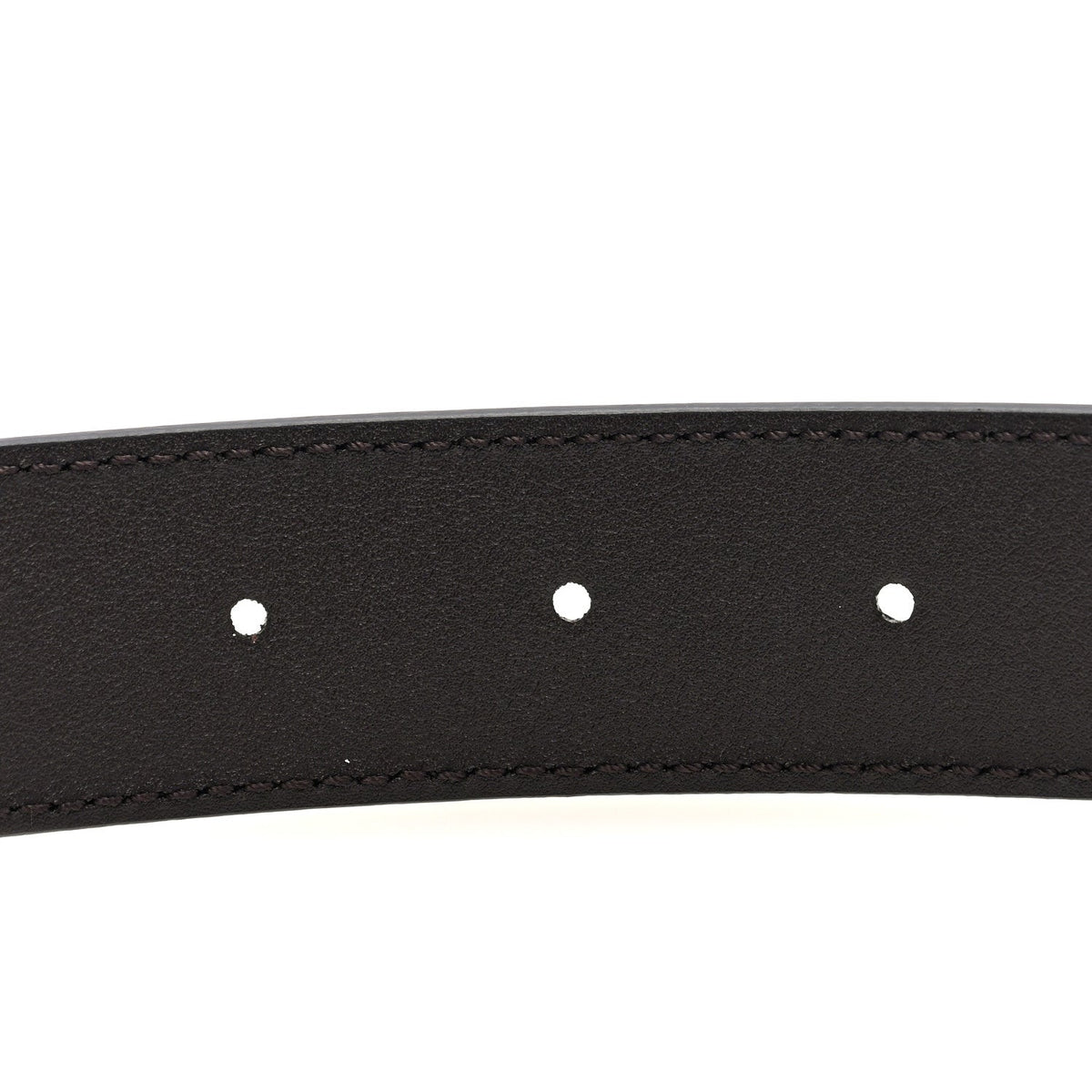 Plutone Calfskin Plaque GG 30mm Belt 90 36 Cocoa