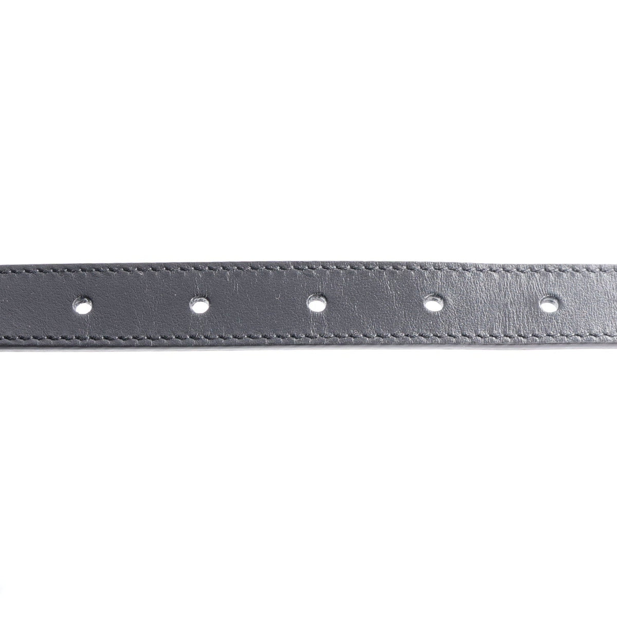 Plutone Calfskin Palladium Double G 20mm Belt 85 34 Black