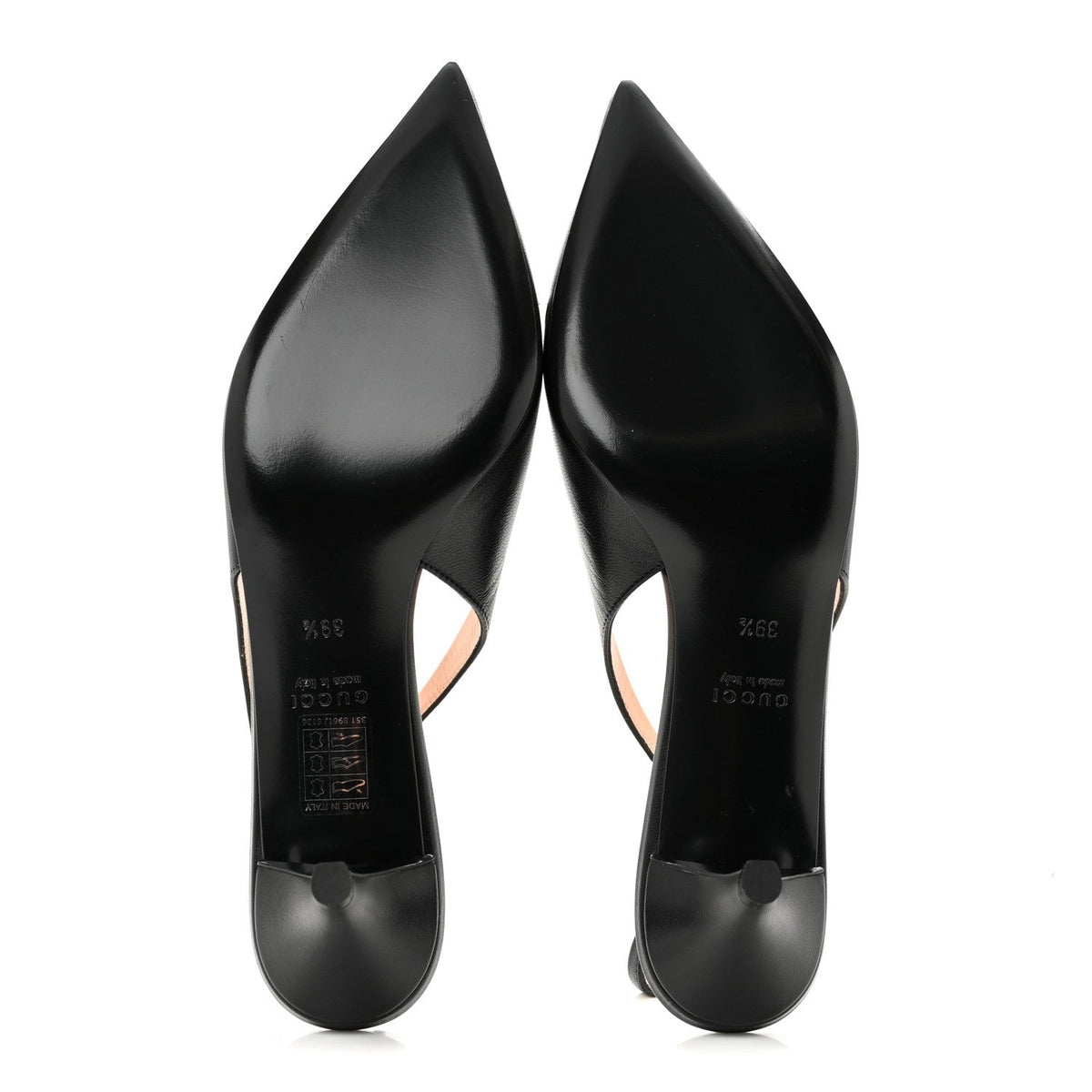 Malaga Kid Horsebit 45mm Slingback Pumps 39.5 Black