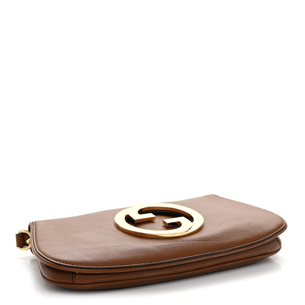 Roxy Calfskin Blondie Chain Shoulder Flap Bag Blondie Cognac