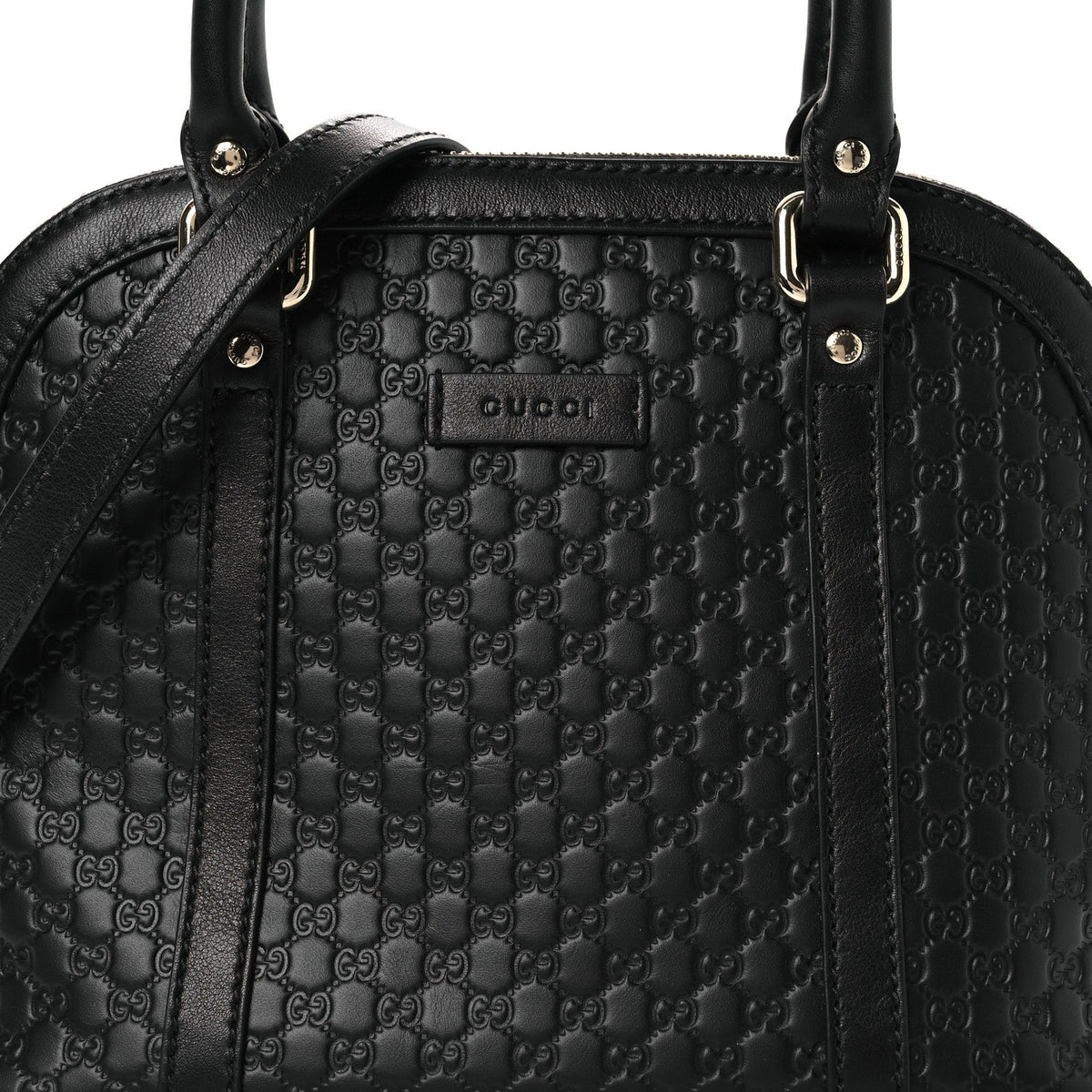 Microguccissima Mini Dome Bag Black Black