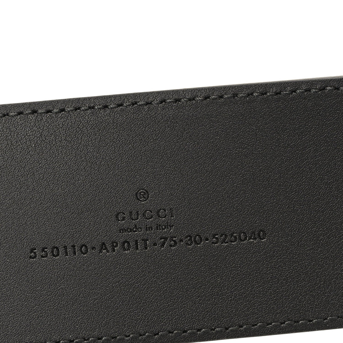 Calfskin Crystal Double G 55mm Belt 75 30 Black