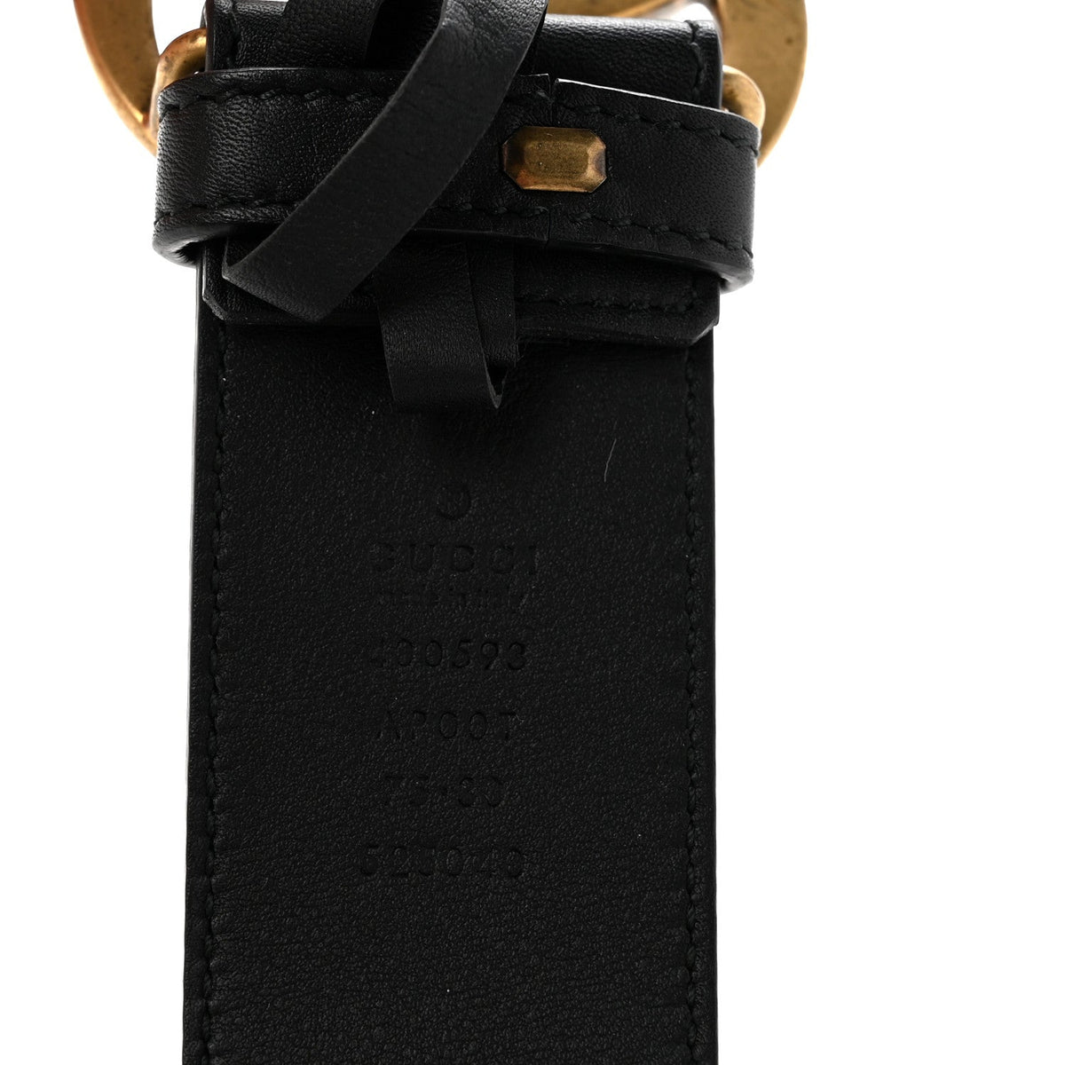Calfskin Double G 40mm Belt 75 30 Black