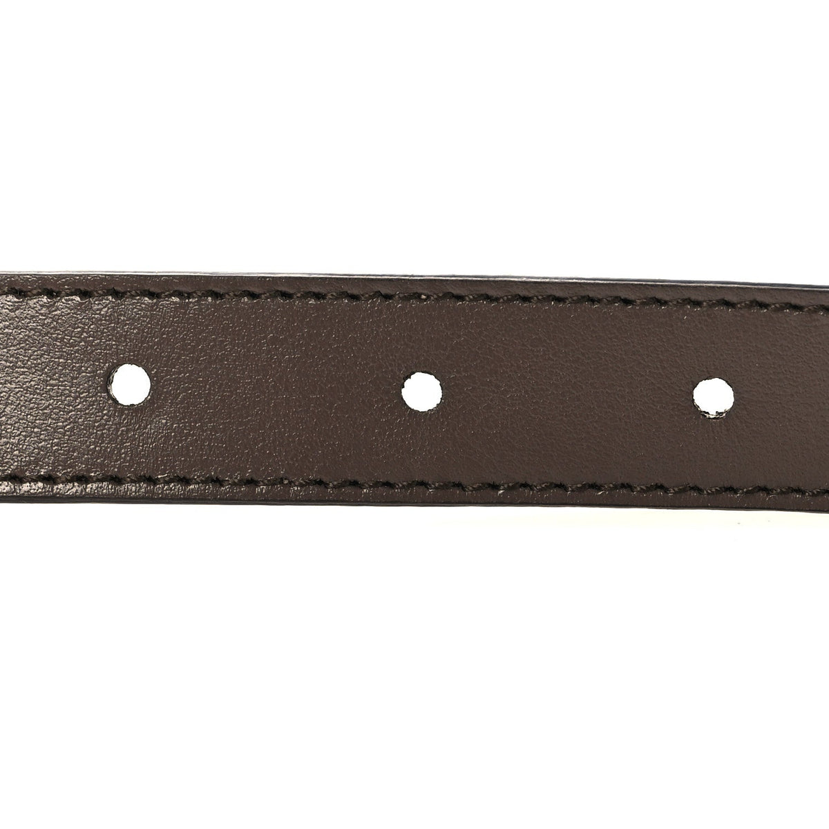 GG Supreme Monogram Plutone Calfskin Double G Reversible Belt Beige Ebony