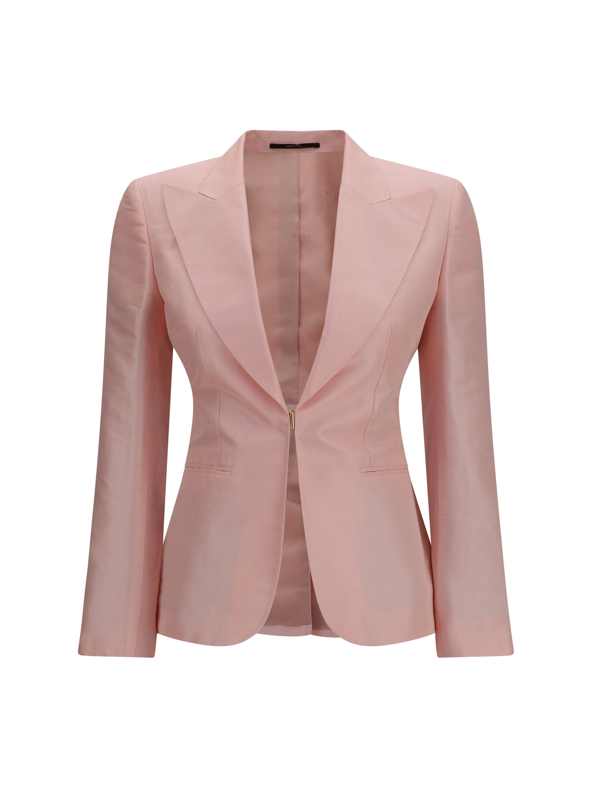 Gucci Silk Faille Blazer — Pink