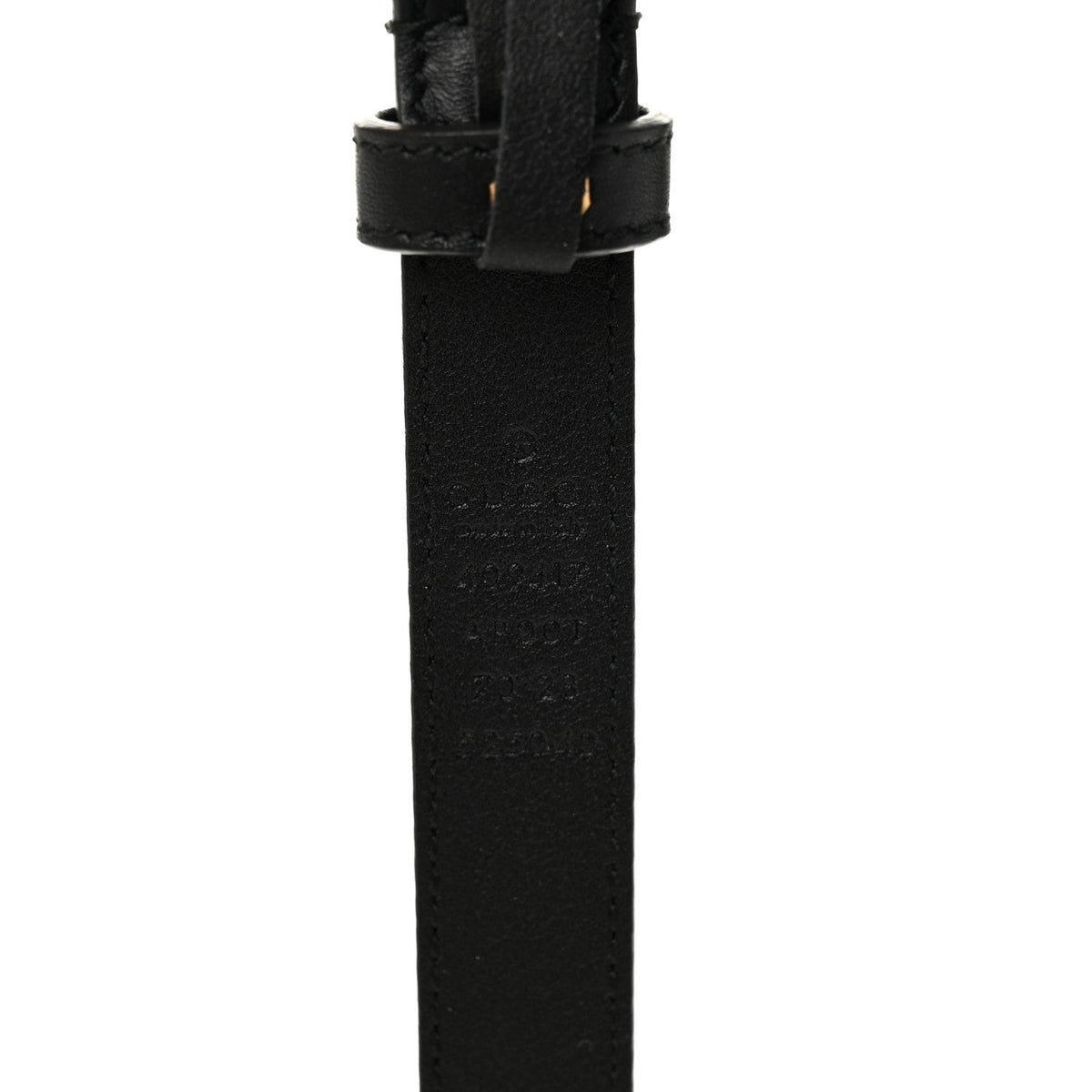 Calfskin Double G 20mm Belt 70 28 Black