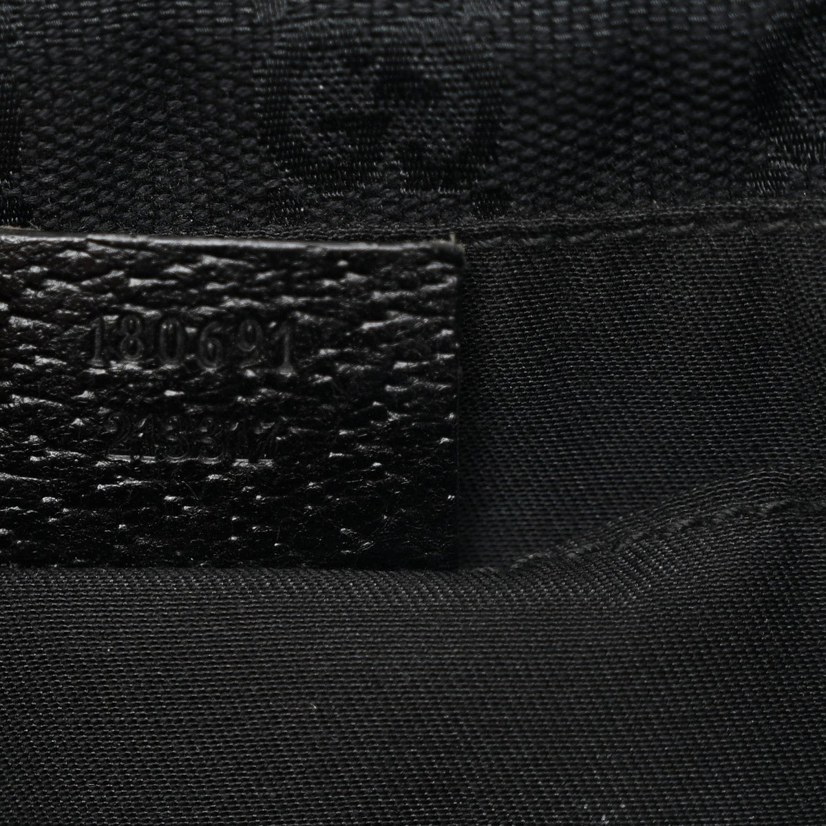 Monogram Web Belt Pouch Bag Black