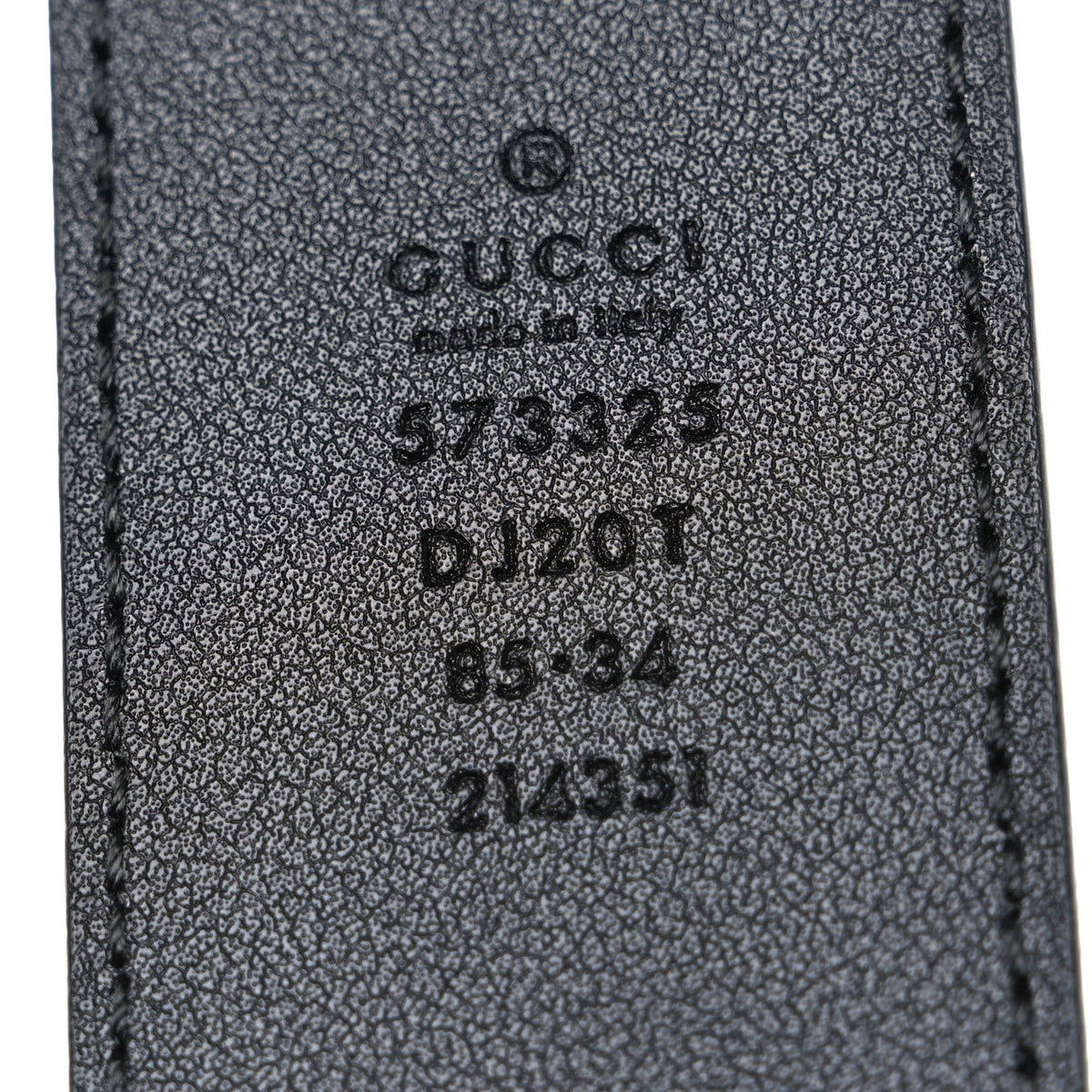 Textured Dollar Calfskin 40mm Belt 85 34 Black