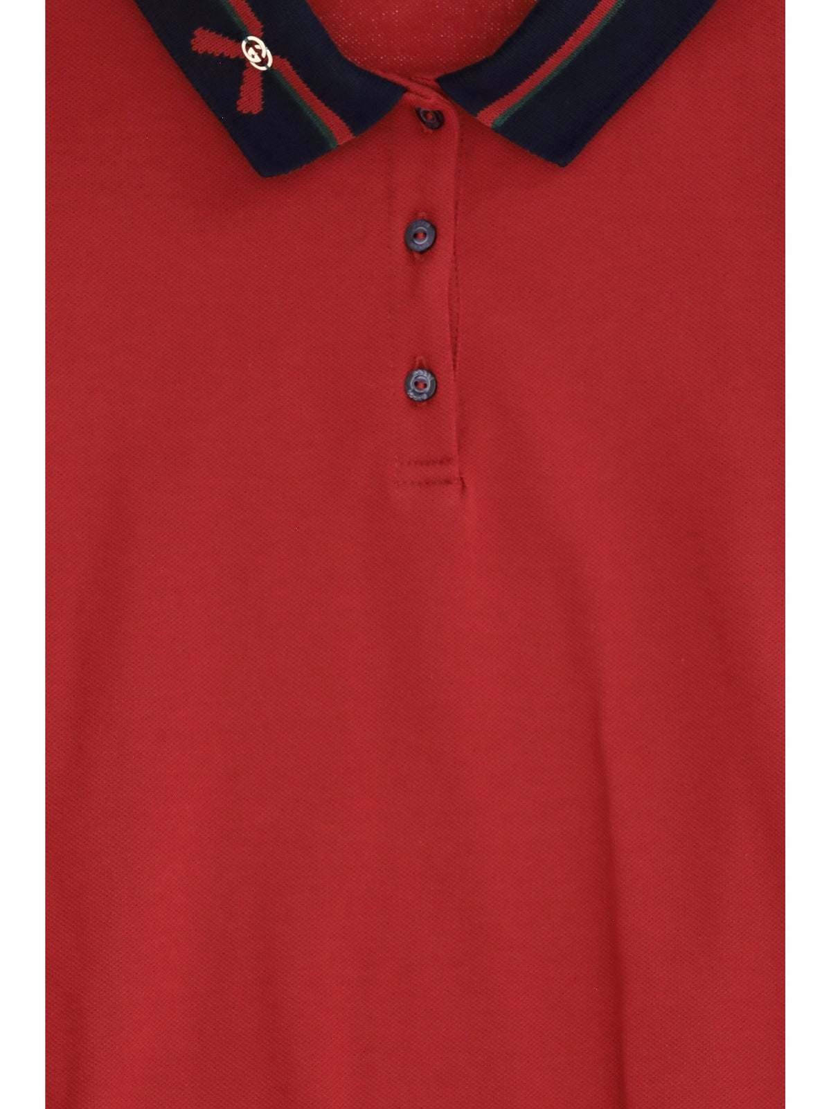 Gucci Cotton Polo Dress — Red