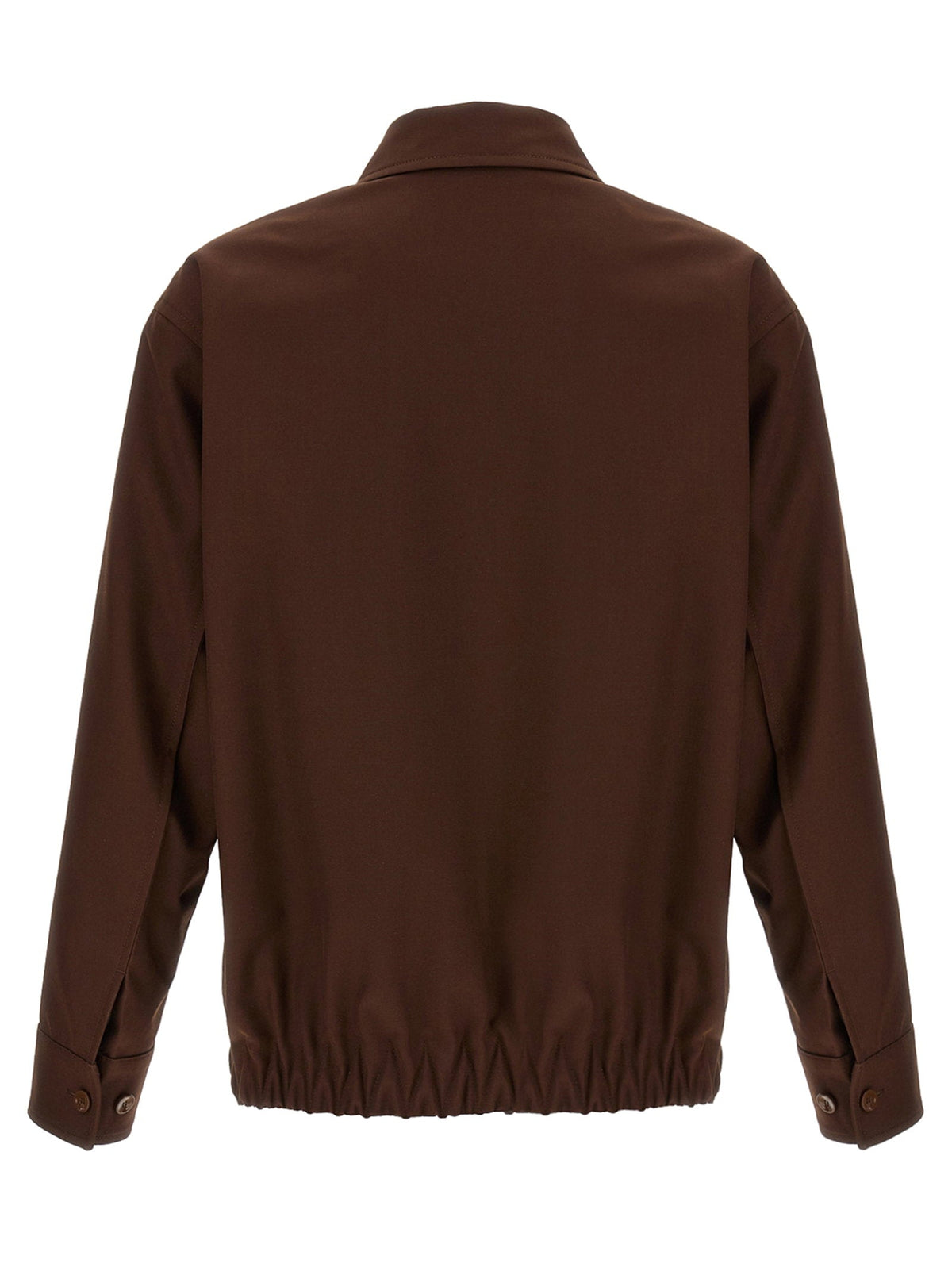 Gucci Wool Twill Jacket — Brown