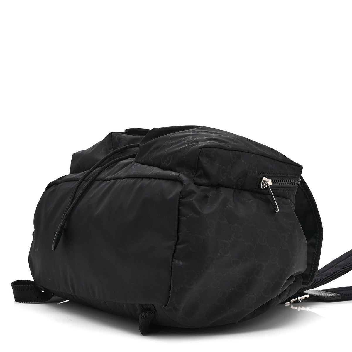 Nylon Monogram Medium Light Single Buckle Backpack Black