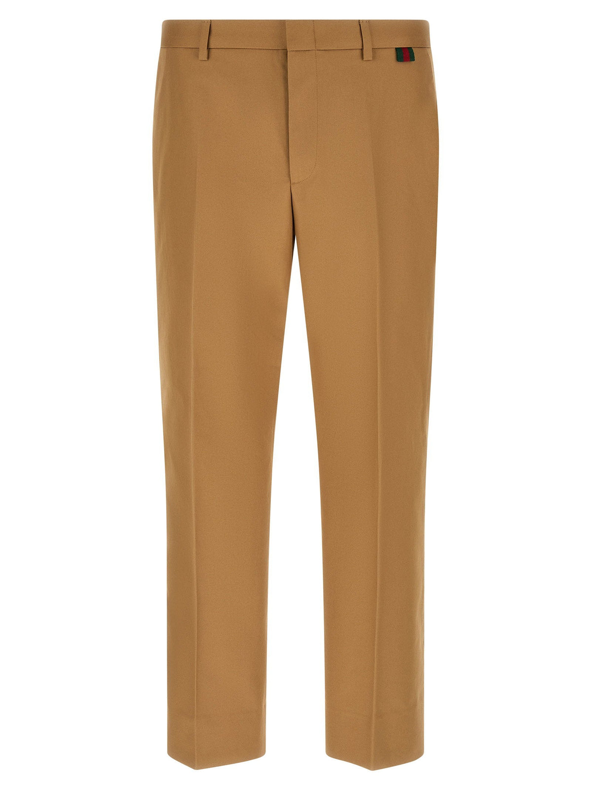 Gucci Web Loop Trousers — camel