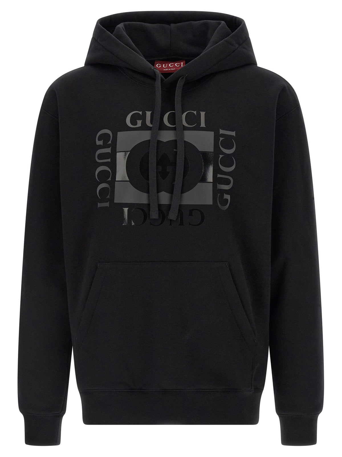 Gucci Incrocio GG Hoodie — Black